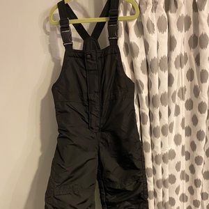 Black warm winter snow suit
